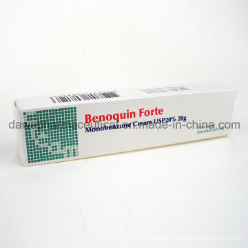 Benoquin Monobenzone 20% Creme Tube für Vitiligo